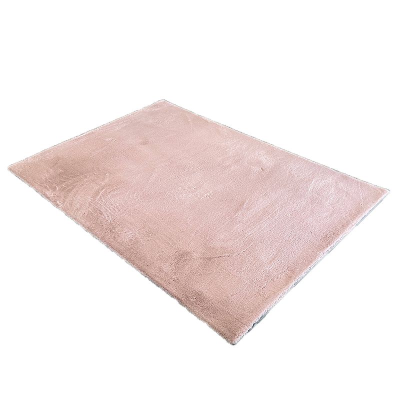 Foto van Vloerkleed 160x230cm roze hoogpolig liv fluffy vloerkleed