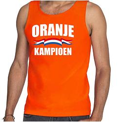 Foto van Oranje fan tanktop / kleding holland oranje kampioen ek/ wk voor heren m - feestshirts