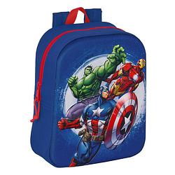 Foto van Schoolrugzak the avengers 3d marineblauw 22 x 27 x 10 cm