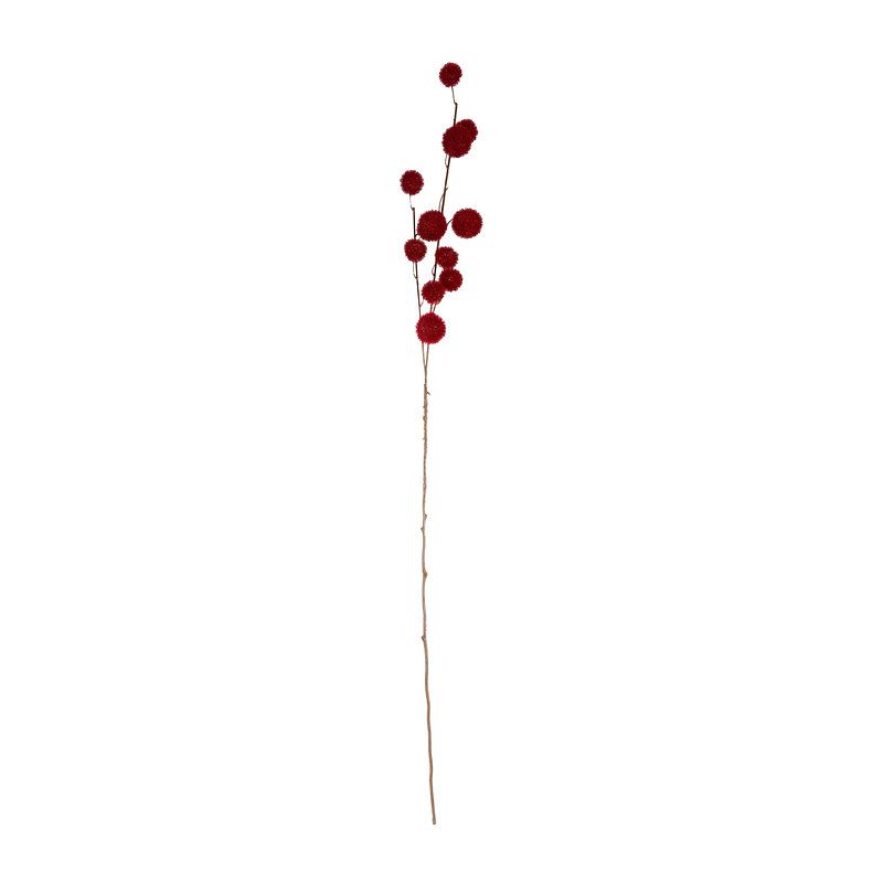 Foto van Tak met bolletjes - rood - 103 cm