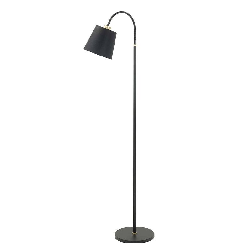 Foto van Highlight vloerlamp texas 1 lichts h 140 cm zwart goud