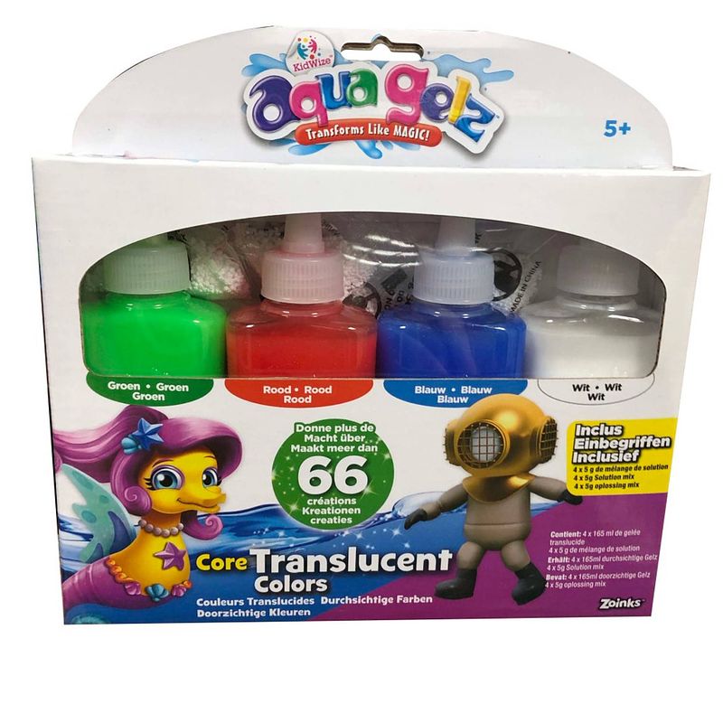 Foto van Kidwize aqua gelz translucent colors set 8-delig