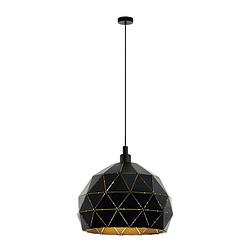 Foto van Eglo roccaforte hanglamp - e27 - ø 40 cm - zwart/goud