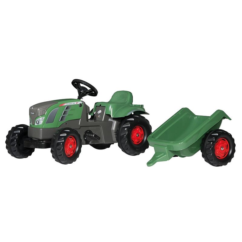 Foto van Rolly toys traptractor rollykid fendt 516 vario junior groen/grijs