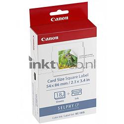 Foto van Canon kc-18is cartridge en stickers kleur cartridge