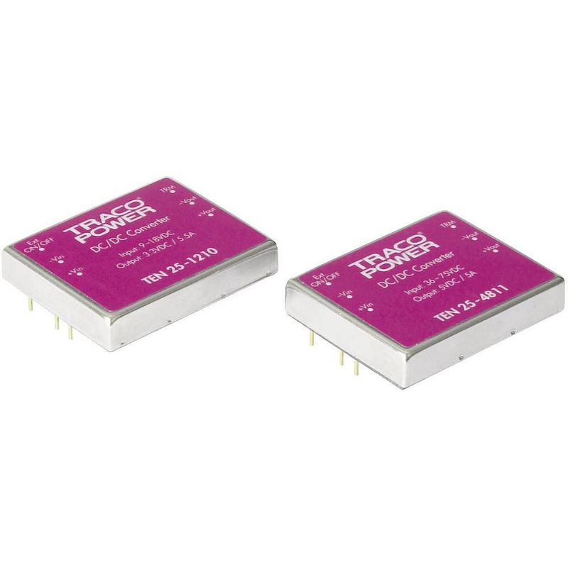 Foto van Tracopower ten 25-1212 dc/dc-converter, print 12 v/dc 12 v/dc 2.5 a 30 w aantal uitgangen: 1 x