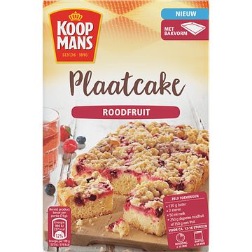 Foto van Koopmans plaatcake roodfruit bakmix 450g bij jumbo