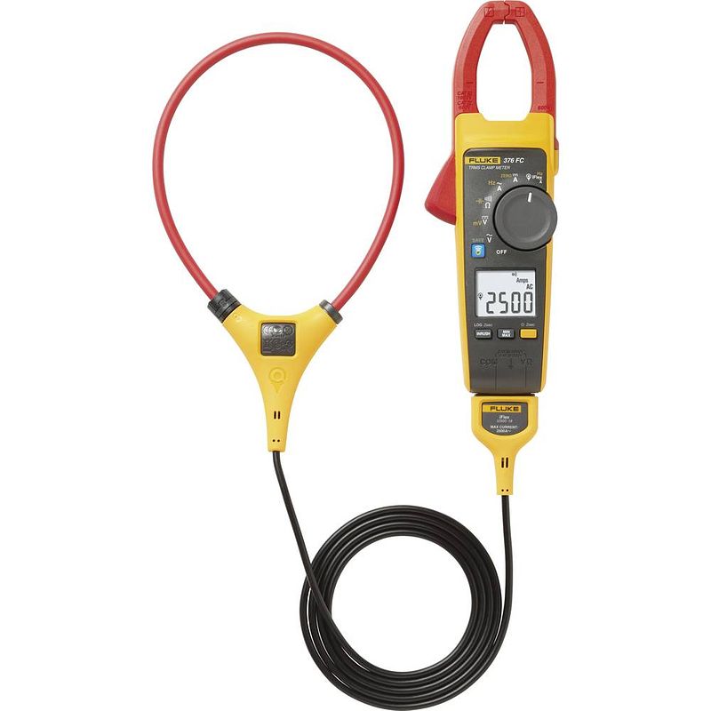 Foto van Fluke 376 multimeter, stroomtang kalibratie (iso) digitaal cat iii 1000 v, cat iv 600 v weergave (counts): 9999