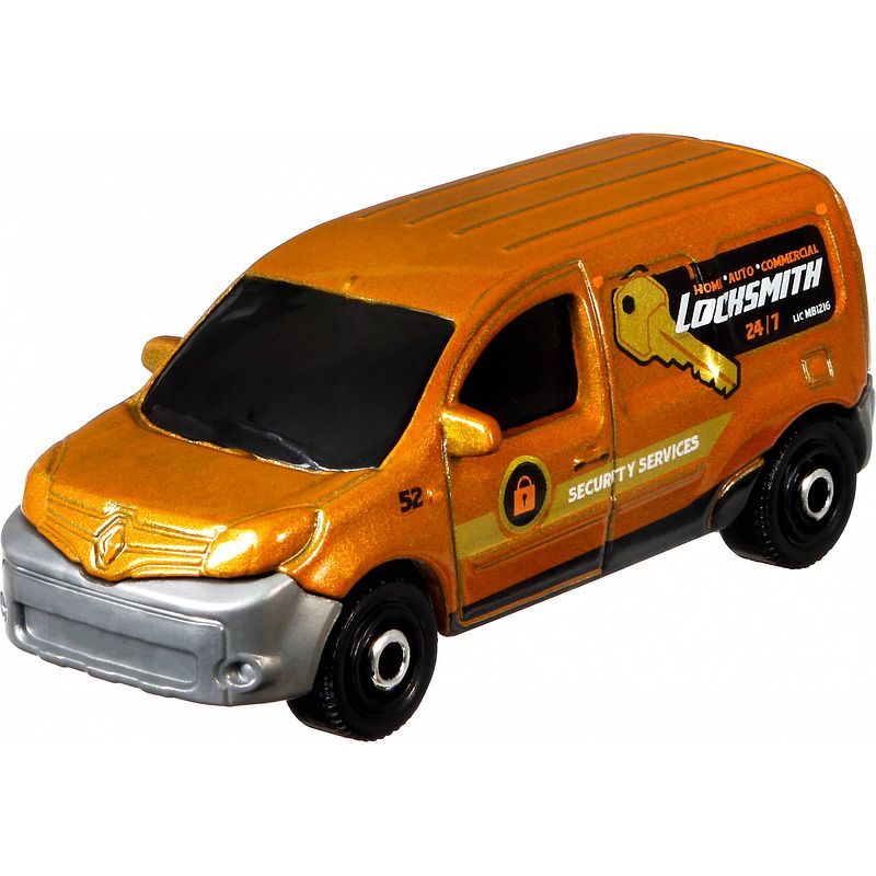 Foto van Matchbox modelvoertuig renault kangoo express 1:70 staal oranje