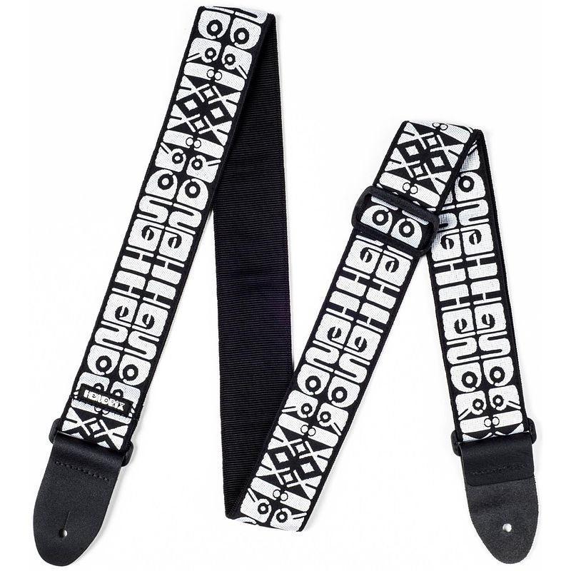 Foto van Dunlop jimi hendrix strap collection jh05 logo gitaarband