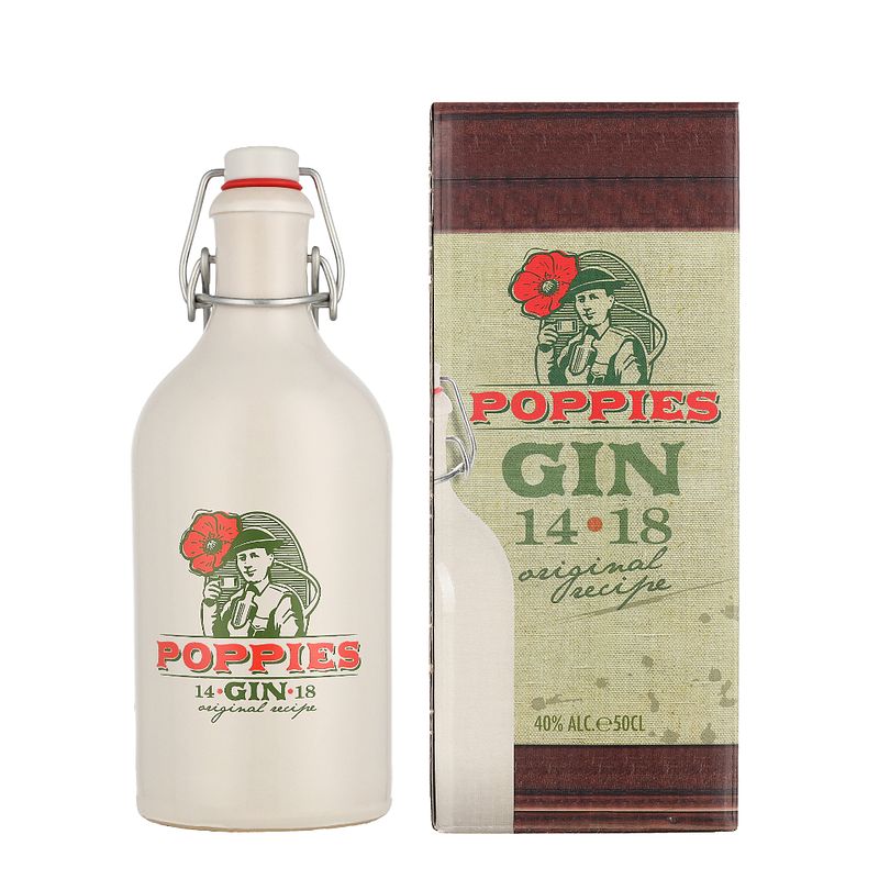 Foto van Poppies gin 50cl + giftbox