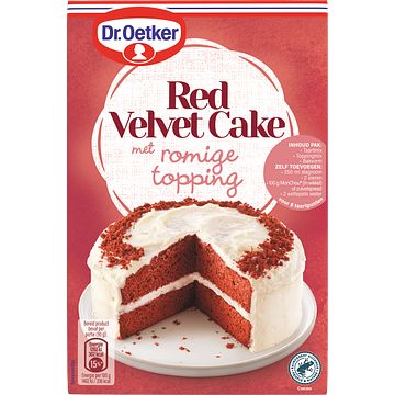 Foto van Dr. oetker red velvet cake mix 293g bij jumbo