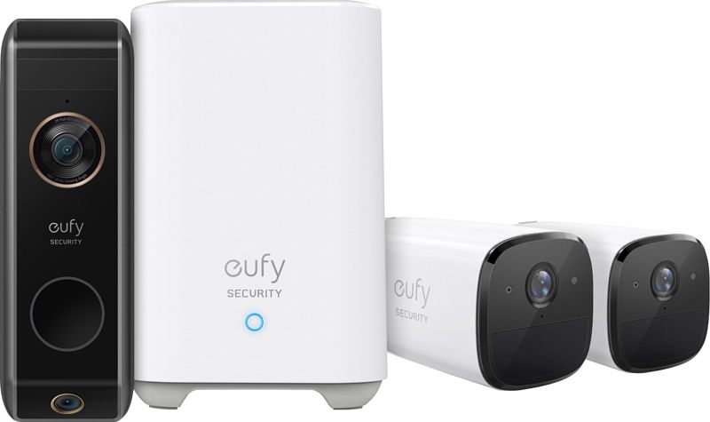 Foto van Eufycam 2-pack + eufy video doorbell dual 2 pro