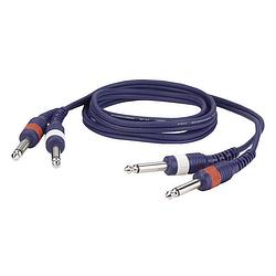 Foto van Dap fl223 instrumentkabel 2x jack male - 2x jack male 3.00 meter