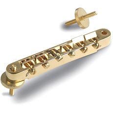 Foto van Gibson abr-1 tune-o-matic bridge gold originele gibson brug voor les paul gitaar