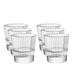 Foto van 6x drinkglazen/waterglazen/tumbler transparant 300 ml diva - drinkglazen