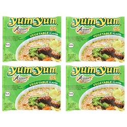 Foto van Yum yum instant noedels groentensmaak 4 x 60g bij jumbo