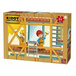 Foto van King international legpuzzel kiddy construction painters 24 stukjes