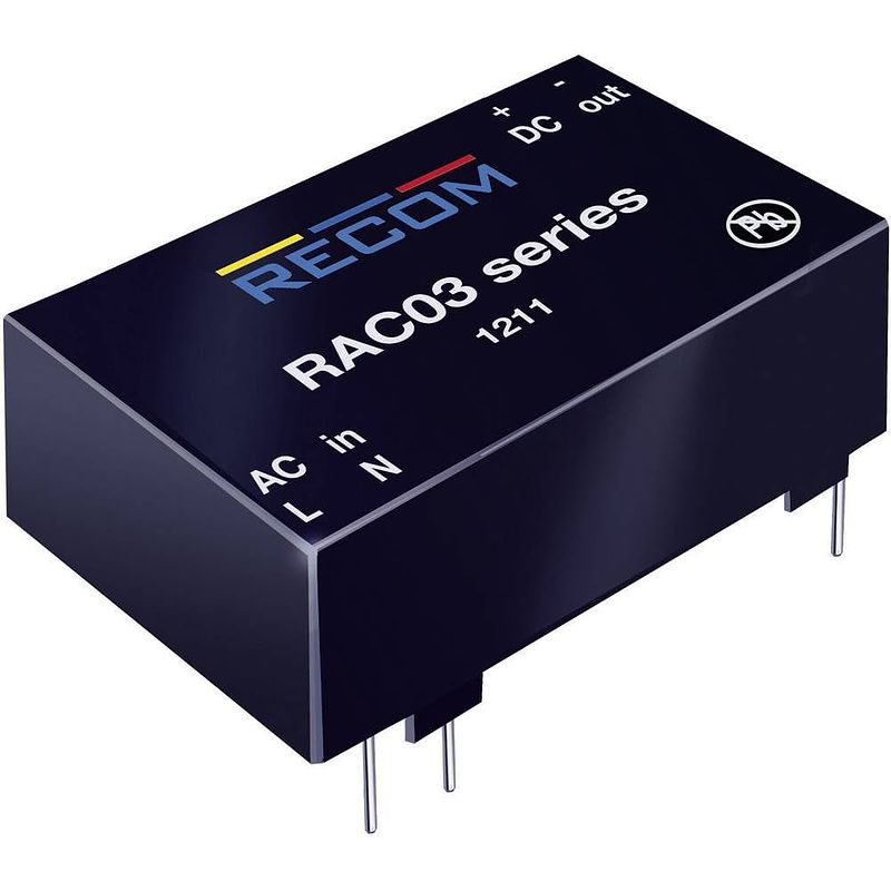 Foto van Recom rac03-24sc ac/dc-printnetvoeding 24 v/dc 0.125 a 3 w