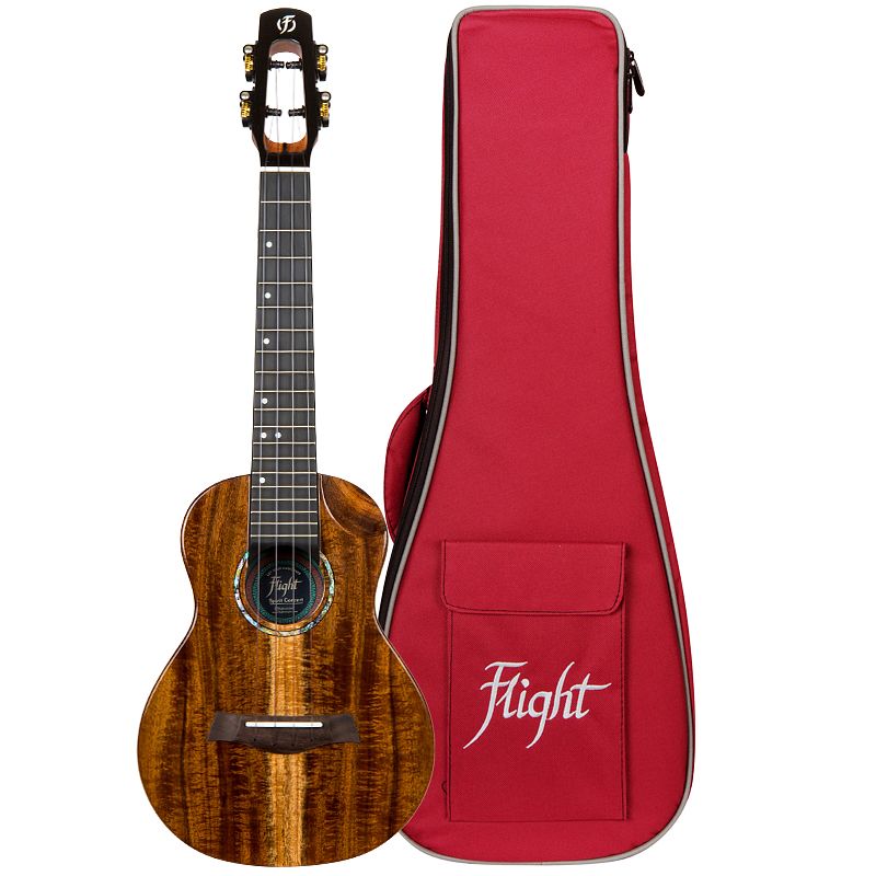 Foto van Flight royal series spirit eq-a concert elektrisch-akoestische concert ukelele met gigbag