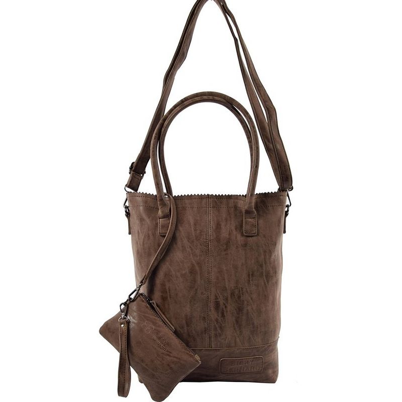 Foto van Bicky bernard dames shopper bruin - tas met lang hengsel 180 cm