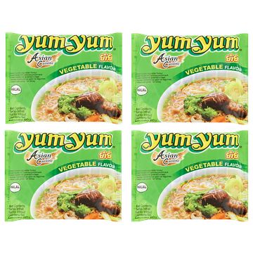 Foto van Yum yum instant noedels groentensmaak 4 x 60g bij jumbo