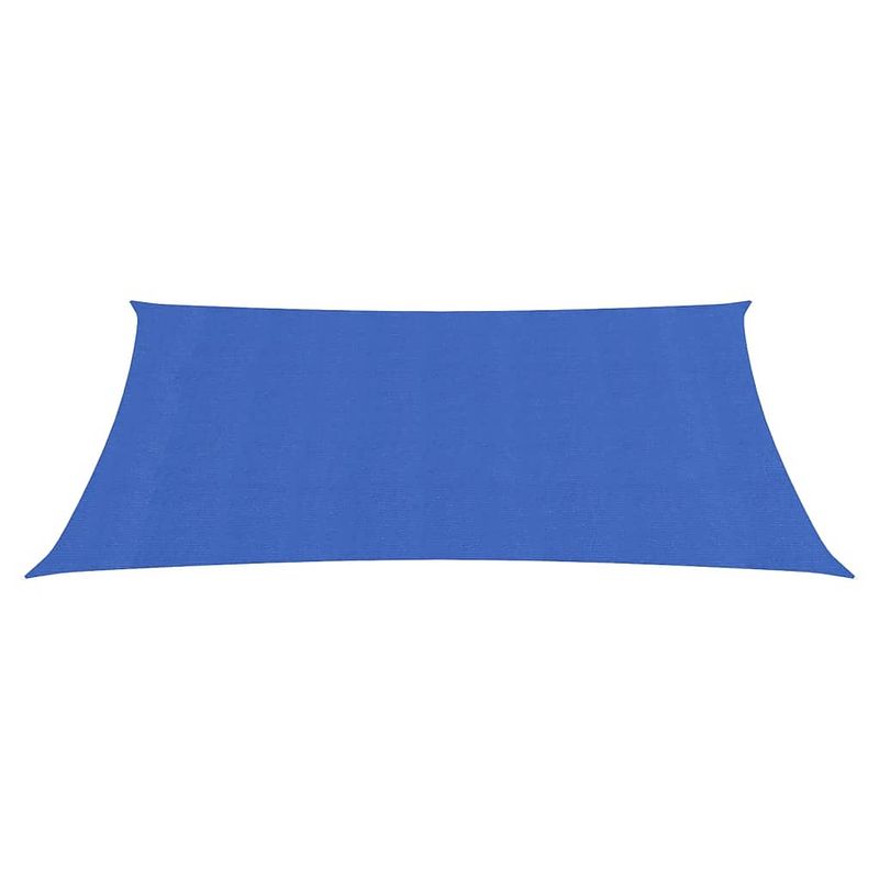 Foto van The living store schaduwdoek - hdpe - 2.5 x 4.5 m - blauw