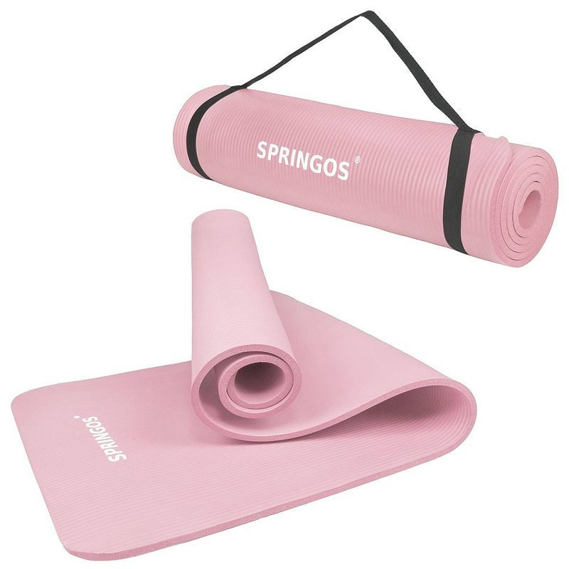 Foto van Yoga mat 61 x 183 x 1 cm roze