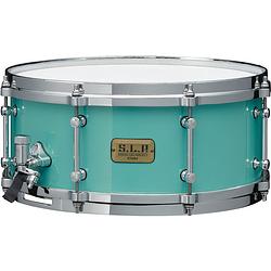 Foto van Tama lsp146-tuq s.l.p. fat spruce turquoise 14 x 6 inch snaredrum