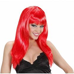 Foto van Damespruik rood stijl haar - verkleedpruiken