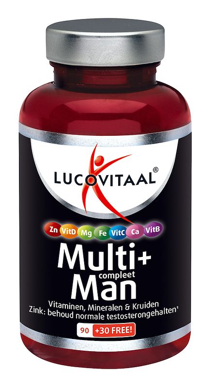 Foto van Lucovitaal multi+ compleet man tabletten