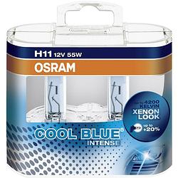 Foto van Osram auto 64211cbi-hcb halogeenlamp cool blue intense h11 55 w 12 v