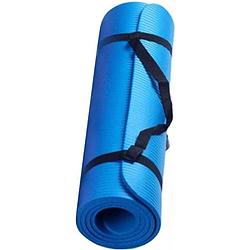 Foto van Universele yogamat - roze - 173 x 58 x 0.7 cm - fitnessmat - yogamat - lichtblauw