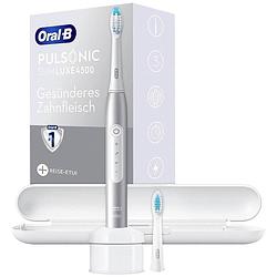 Foto van Oral-b pulsonic slim luxe 4500 platin 4500 elektrische tandenborstel sonisch wit, zilver
