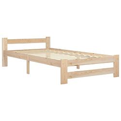 Foto van The living store bedframe massief grenenhout 90x200 cm - bed