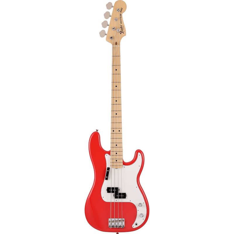 Foto van Fender made in japan limited international color precision bass mn morocco red elektrische basgitaar met gigbag