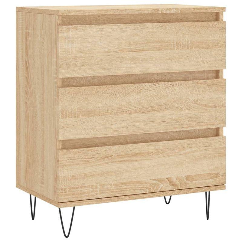 Foto van Vidaxl dressoir 60x35x70 cm bewerkt hout sonoma eikenkleurig