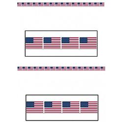 Foto van 2x usa vlag afzetlinten 6 meter - markeerlinten
