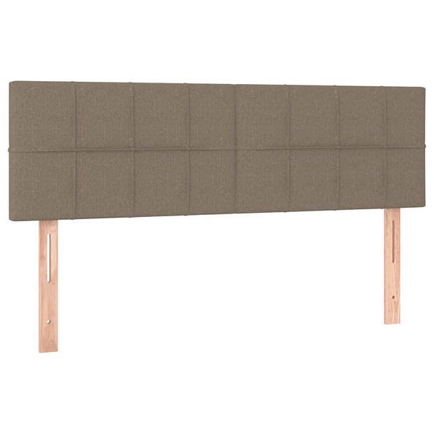 Foto van Vidaxl hoofdborden 2 st 72x5x78/88 cm stof taupe