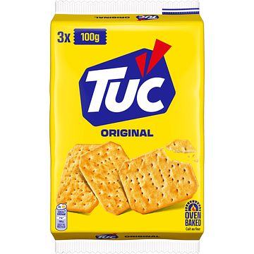 Foto van Lu tuc crackers naturel 300 g 3pack bij jumbo