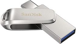 Foto van Sandisk dual drive luxe usb-stick 3.1 - usb en usb-c - 128gb