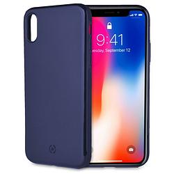 Foto van Celly backcover ghost skin iphone x/xs polyurethaan blauw