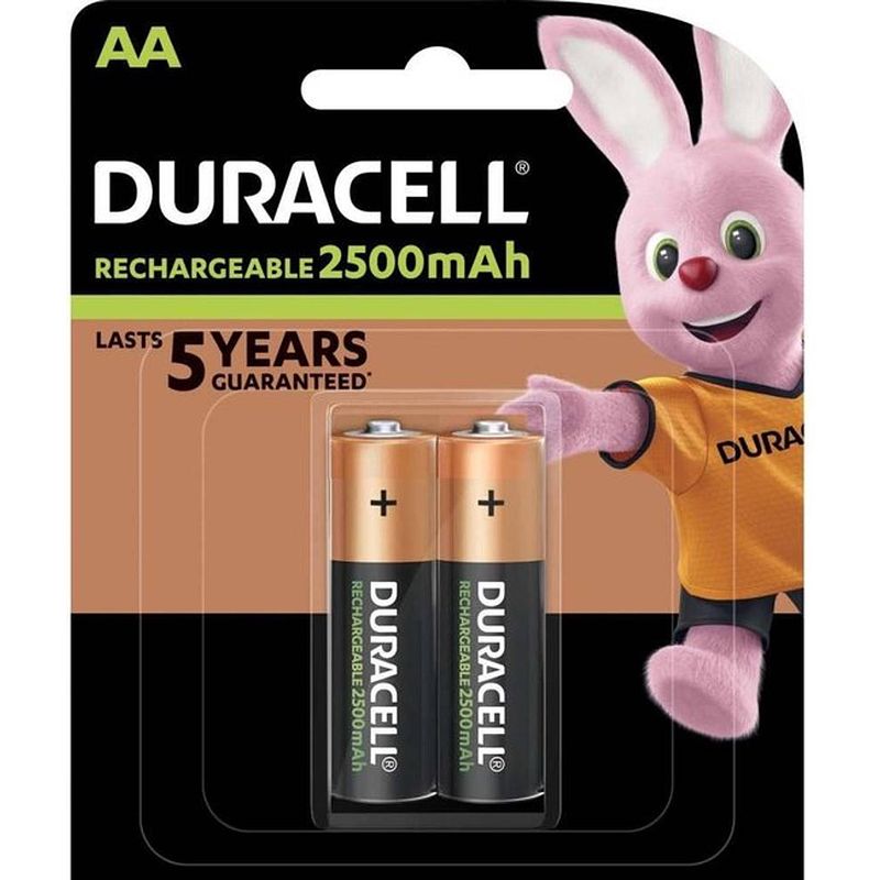 Foto van Duracell - 2 x aa recharge ultra 2500 mah