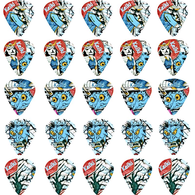 Foto van Ortega keiki kpsr-25rf plectrum set 25 stuks