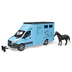 Foto van Bruder paarden transporter - blauw