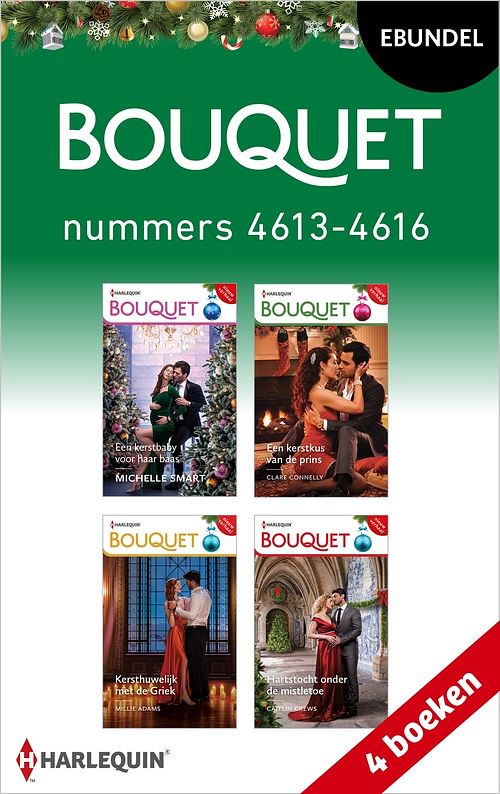 Foto van Bouquet e-bundel nummers 4613 - 4616 - michelle smart, clare connelly, millie adams, caitlin crews - ebook