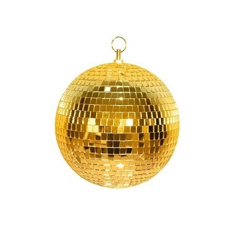 Foto van Disco spiegel bal goud 20 cm