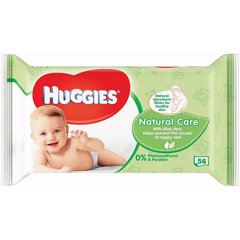 Foto van Huggies natural care babydoekjes