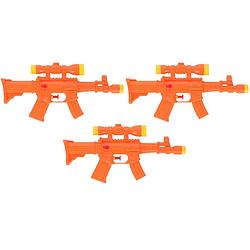 Foto van 3x waterpistool/waterpistolen oranje 29 cm - waterpistolen