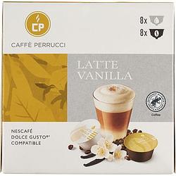 Foto van Caffe perrucci koffie latte vanilla 16 stuks 164g bij jumbo